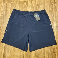 RLX Ralph Lauren Performance Shorts Men Large Blue SpyGlass Wicking Golf 