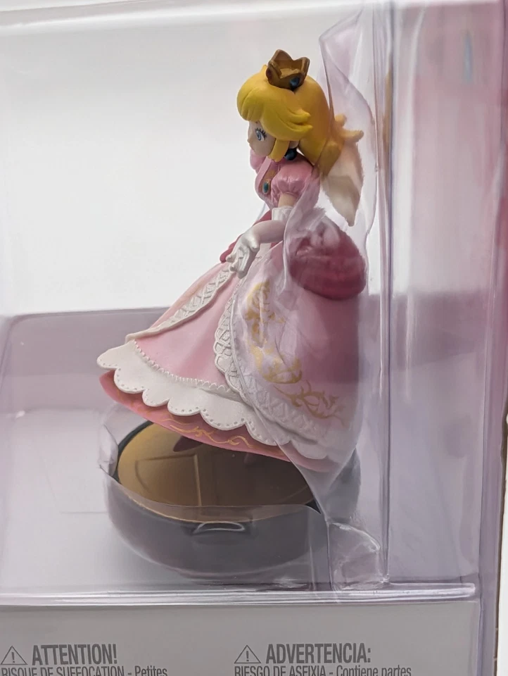 任天堂 Amiibo Princess Peach Super Smash Bros 公仔全新带盒 — 第 4/4 张图片