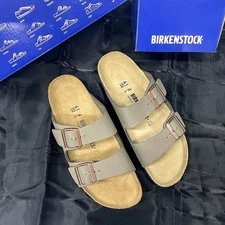 Birkenstock Arizona BirkiBuc Synthetic-Stone Unisex Everyday Sandals Size 37-45