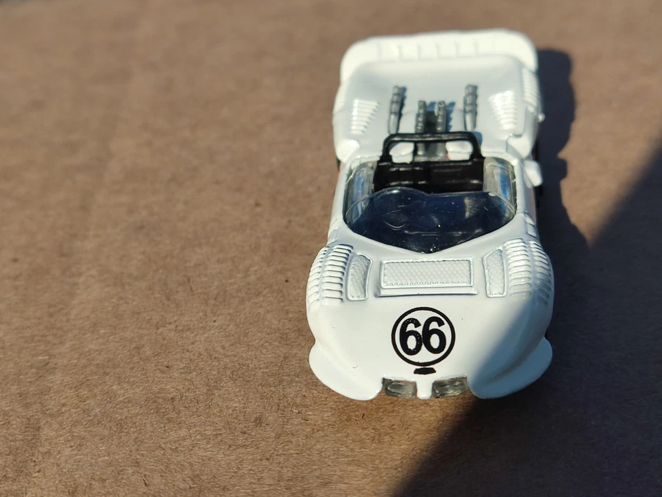 Hot Wheels Blanco Chaparral 2 1997 Malasia Diecast Vintage Retro Coche Deportivo Foto 4 de 4