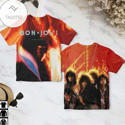 Bon Jovi 7800 Fahrenheit Album AOP T-Shirt Unisex S-5XL