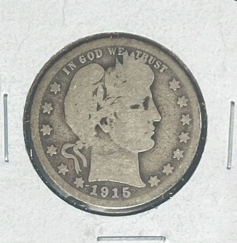 1915-D Barber Quarter — photo from another recent sale