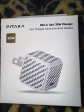 Pitaka USB C GaN 30W Charger Fast Charge iOS And Android Devices