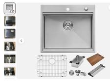 RUVATI STAINLESS STEEL SINK 25" RVH8023