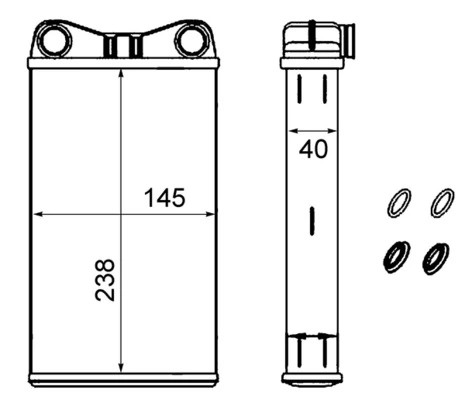 MAHLE AH 239 000S système de chauffage de cabine pour régulation thermique habitacle automobile