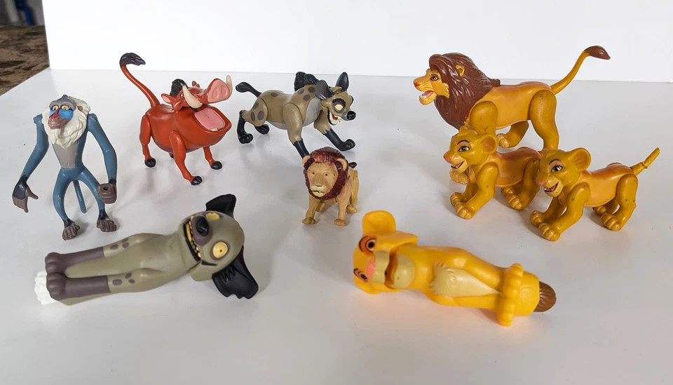 9 экшн-фигурок кукол Disney Lion King Simba Mufasa Shenzi Pumbaa Rafiki Scar - Изображение 4 из 4