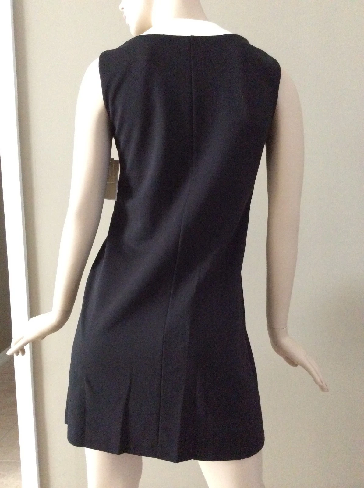 MICHAEL Michael Kors abito nero senza maniche a tubino con cerniera firmata taglia P S