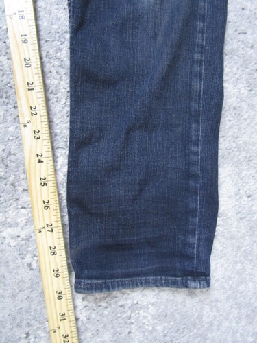Banana Republic Jeans Men 30x32 34x30 Actual Slim Fit Blue Denim Pants Dark Wash - Picture 9 of 11