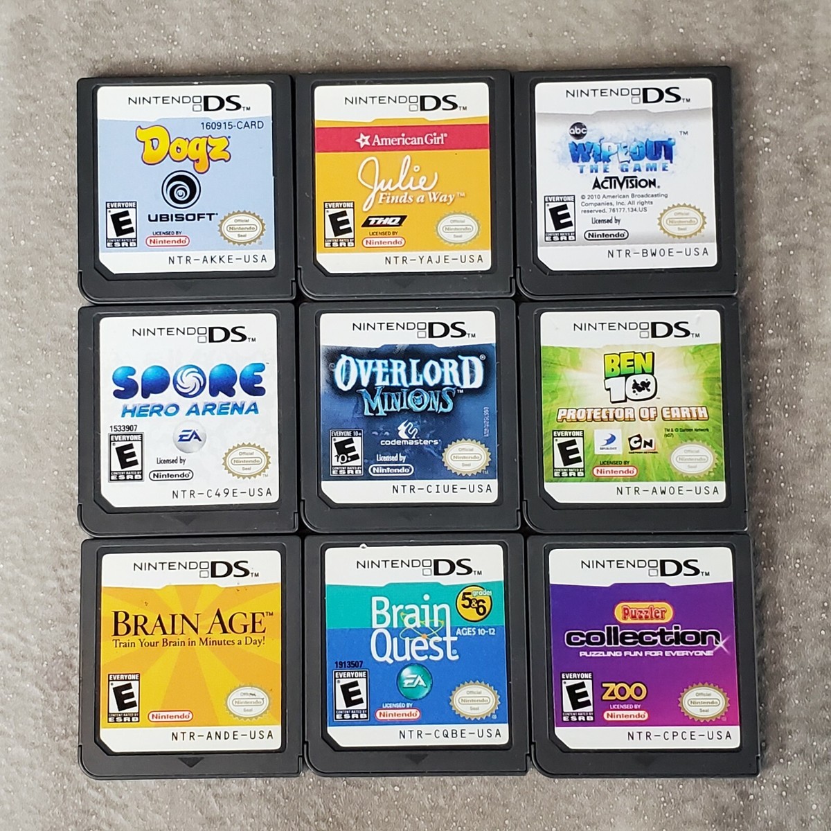 LOT of Nintendo DS Games Cartridge Only Activision Ubisoft EA