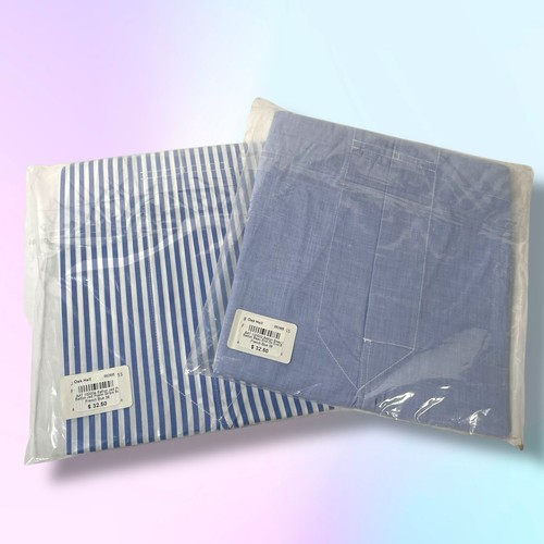 Batton Men’s Size 38 Woven Boxers 100% Combed Cotton 2 Pairs-Light Blue /Stripes - Picture 6 of 10
