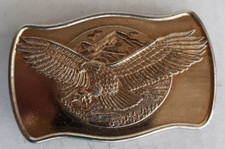 western style gold eagle belt buckle 3.5" long unbranded