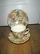 Rare Royal Winton Grimwades Chintz Trio ~ Cheadle ~ Tea Cup saucer Plate ~ VGC