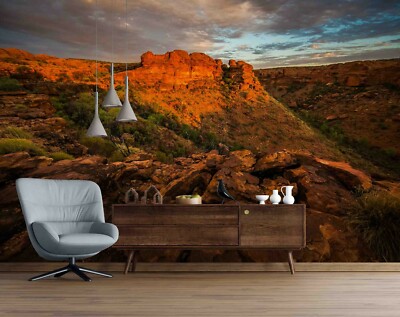 3D Rock Valley Landschaft Tapete Wandbild Ablösbar Selbstklebend 98