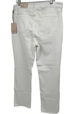 NEW NYDJ Not Your Daughters Jeans Optic White Marilyn Straight Denim Jeans Sz 16