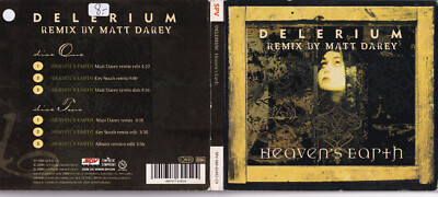 Delerium   Heaven's Earth (Remix By Matt Darey) 2xCD Gatefold Card Sleeve