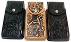 WESTERN LEATHER PHONE CASE, RODEO COWBOY FUNDA VAQUERA DE CUERO