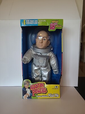 Vtg Austin Powers 18  Moon Mission Mini Me Talking Action Figure 2000 Toy