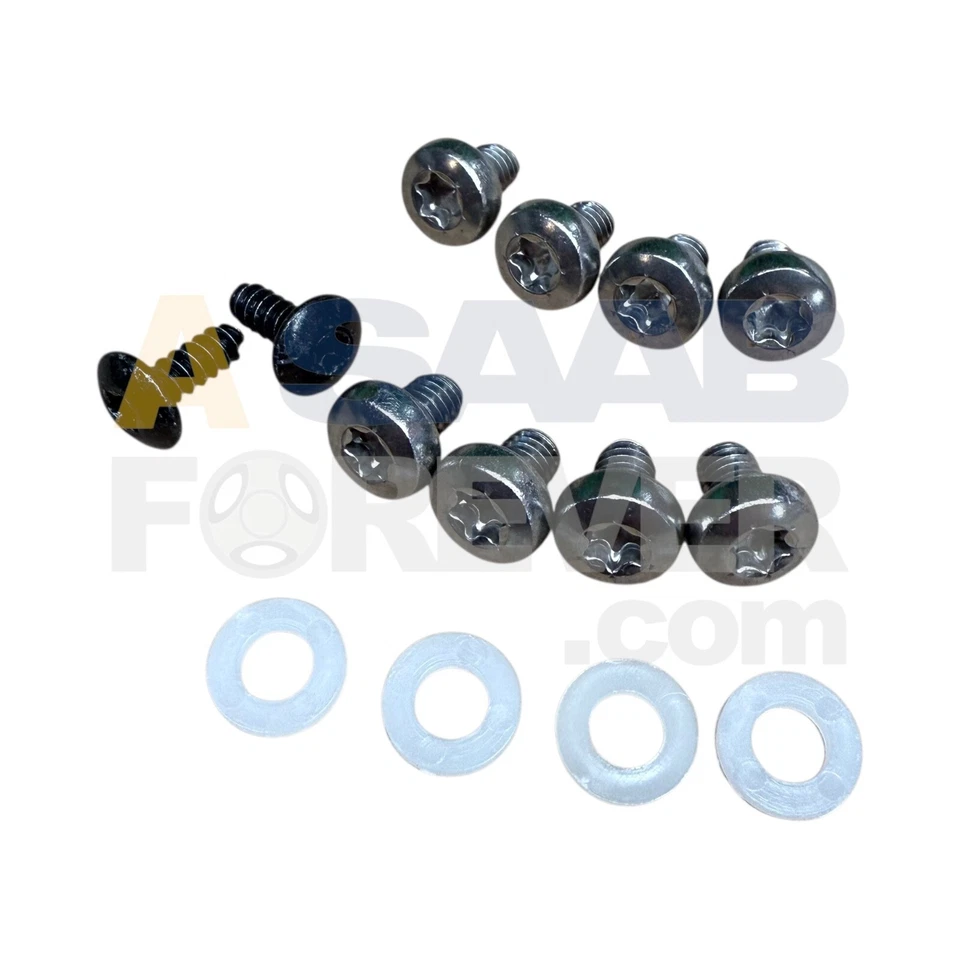 Kit de montaje de matrícula Saab OEM 12804284 9‐3 9‐5 900 9000 1994–2012 NUEVO Foto 2 de 4