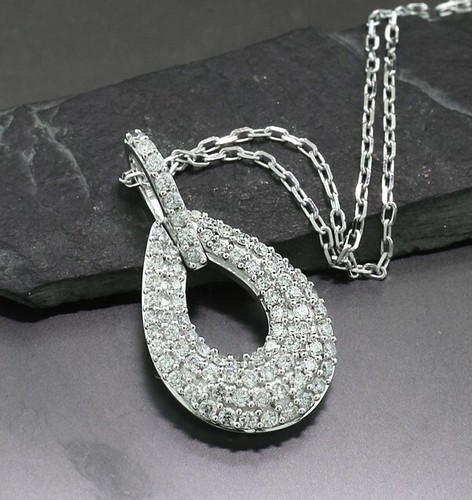 Brillant Anhänger/Collier total 0,52 ct G/VS-SI 750 Gold Wert 4.230 EURO NEU - Picture 2 of 4