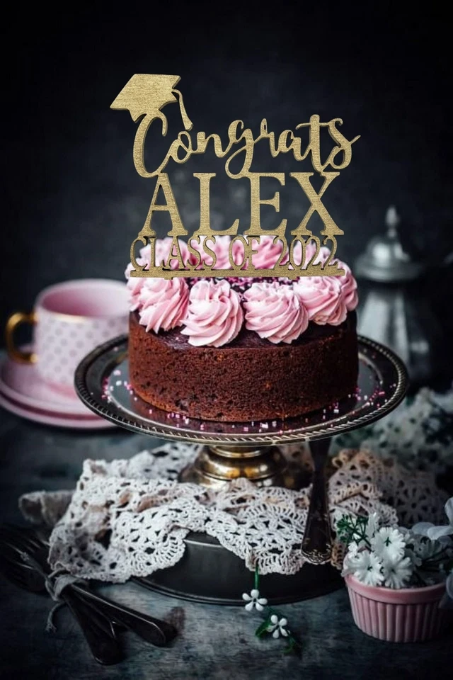 Topper de pastel de graduación 2025/Topper de pastel personalizado para graduación/felicitaciones Foto 3 de 4