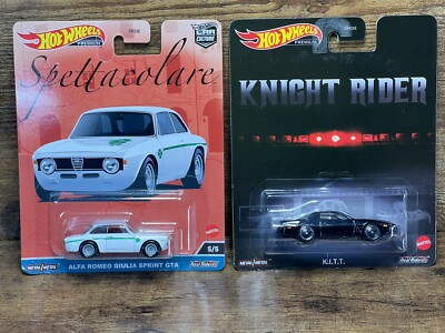 Hot Wheels Premium-K.I.T.T. Knight Rider-Alfa Romeo Giulia Sprint GTA-Set Of 2