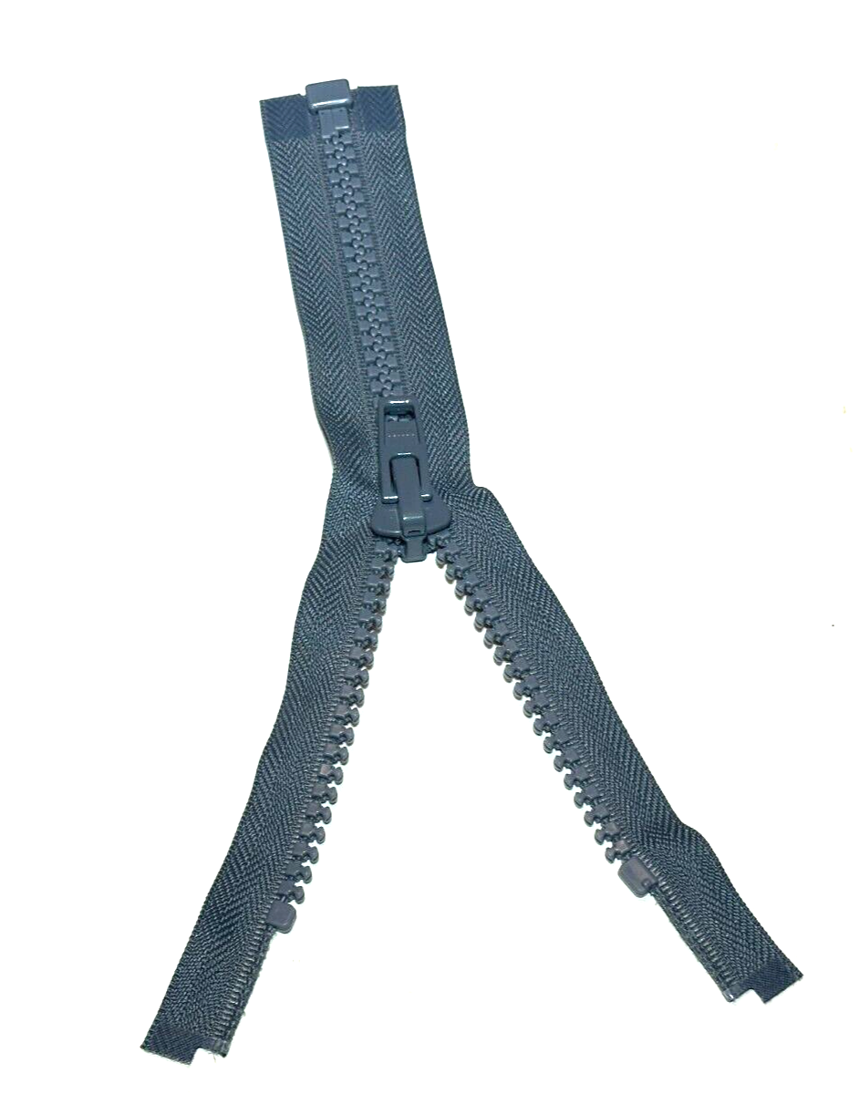 New YKK Dark Grey 578 Molded Plastic Jacket Zippers * 50 Pack