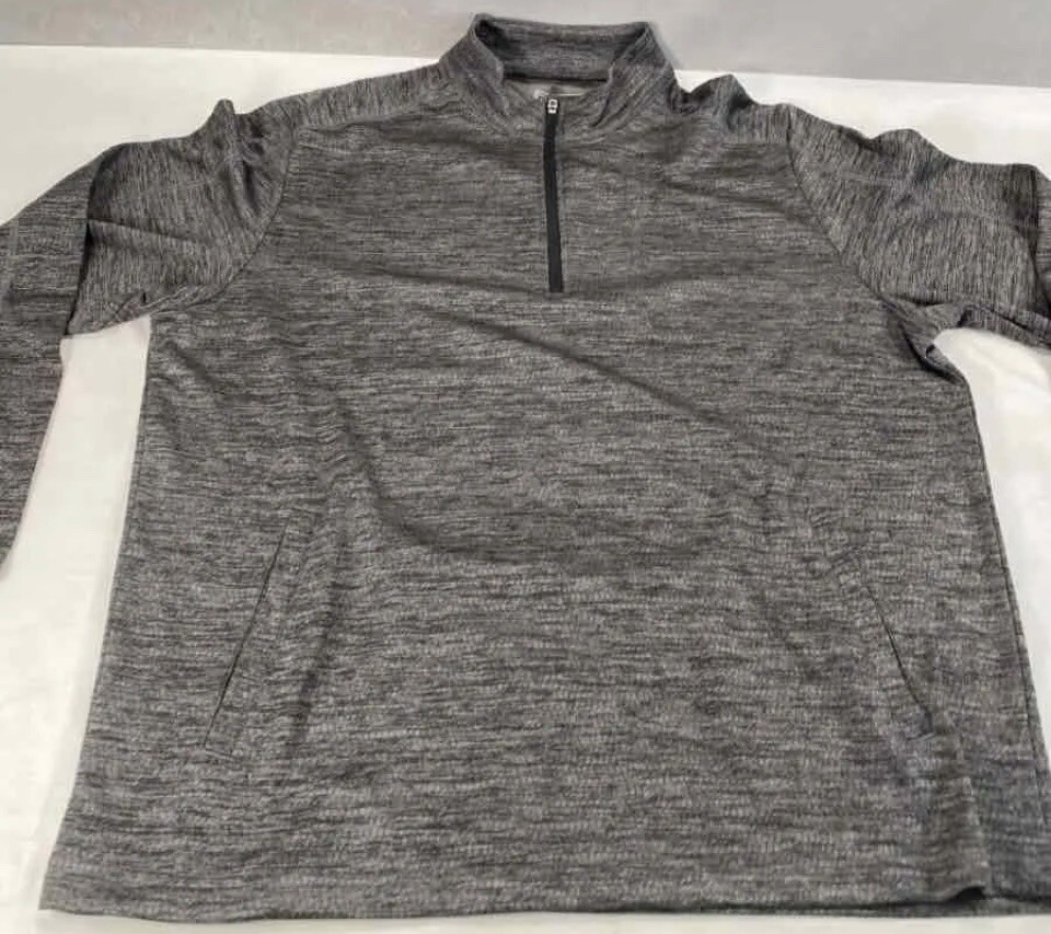 Pull De Golf PGA Tour Course Essentials Melange 1/4 Zip Pour Homme Noir