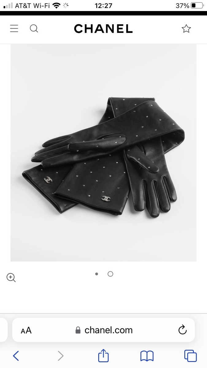 NEW 2023FW CHANEL LONG GLOVES chanel opera gloves Lambskin