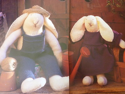 Strickanleitung aus Frankreich D.K. Kaninchenfamilie Mr & Mrs Bauer & Mädchen Kaninchen