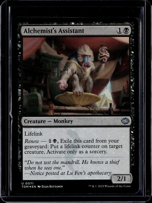 Alchemist's Assistant - 71 - Foil - TDM - NM - MTG Magic the Gathering