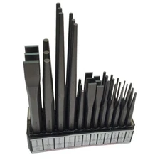 Wilde Tool Individual Punches & Chisels, Assorted Sizes and Styles Made in USA
