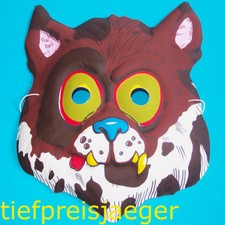 KINDER HUNDEMASKE Tiermaske Kindermaske Hunde Maske Kostüm Party Zubehör 4609-5