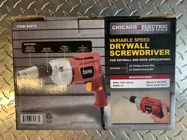 Chicago Electric Drywall Screwdriver 