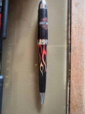 Penna per  amanti Harley Davidson - Intarsio di fiamma / Penna a sfera /