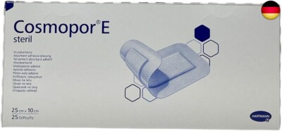 Cosmopor E Sterile Wundkompresse, selbstklebend, 25 x 10 cm, 25 Stück