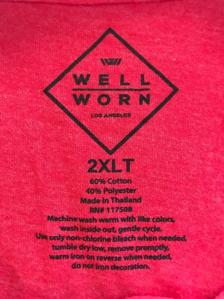 Camiseta My Food Pyramid Pizza Bacon Beer Para Hombre Roja Manga Corta Mezcla de Algodón 2XLT Foto 3 de 4