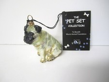 Joy to the World Collectibles Blown Glass Pet Ornament Pug Fawn