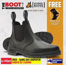 Mongrel K9 K91020 Black Lifestyle Casual Work Boots, Non Safety, Australian made