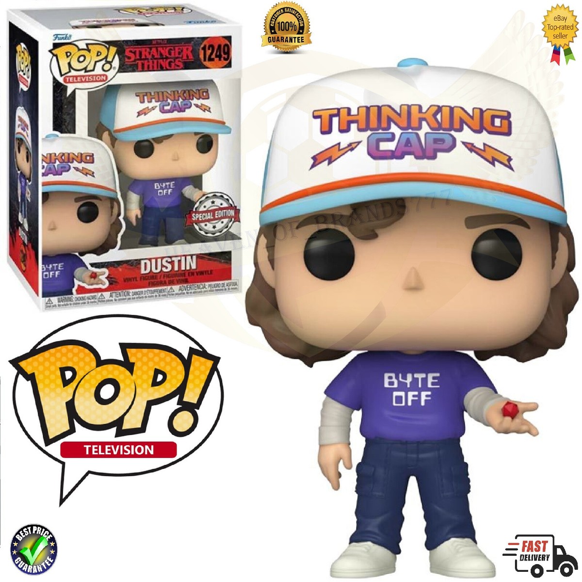 た*⊿様 Funko Pop Stranger Things Dustin se Funko Stranger Things S4-1 POP Dustin Vinyl Figure | Radar Toys