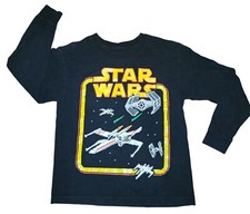 Kid's Star Wars Vintage Style Long Sleeve T-Shirt Tee Medium Top Video Game Look