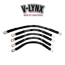 4 Awg HD Golf Cart Battery Cable 5 pc Set Black E-Z-GO 94/Up TXT 36V Made in USA