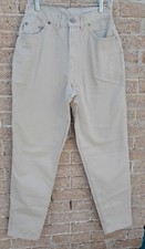 Vintage CHIC Pants Womens Size Aprox 10 Average Beige Tapered Ankle Made in USA
