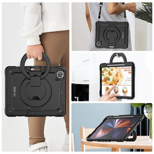 iPad Pro 12.9" 2022/2021/2020/2017 Armour Rugged Case Stand Cover For All iPads - Picture 19 of 40