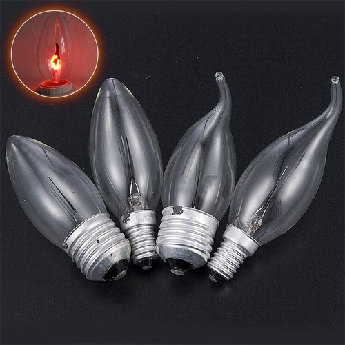 3W FLICKER FLAME Candle Light Bulb Christmas Fire CANDLE E27 Lig Lamp E14⛄ - Picture 7 of 11