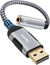 USB 3.0 Male to 3.5Mm TRRS 4-Pole Female Headphone Jack Adapter, USB-A to Aux Au