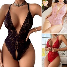 Women's Sexy Lingerie Sleepwear Babydoll Underwear Lace Dress G-String Nightwear