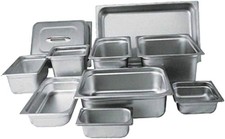 Winco SPJM-206 6-Inch Anti-Jamming Steam Pan, Half, 24-Gauge