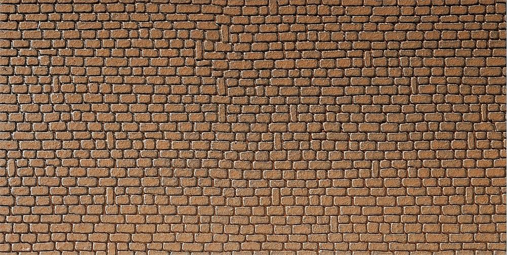 Faller 170611 - Wall Plate Sandstone Red - 250 X 125 mm - New