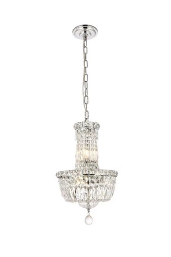 Elegant Lighting Tranquil 12" 6 Light Royal Crystal Chandelier - Picture 3 of 9