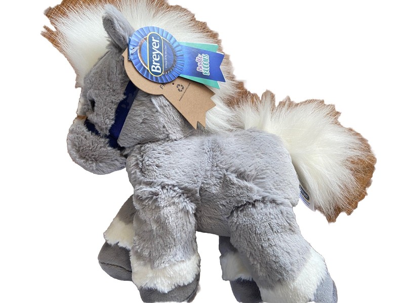 Breyer 11 inch Bridle Buddies Plush Toy Horse New With Tags Super Soft Gray